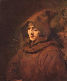 Retrato de Tito en traje de monje Rembrandt