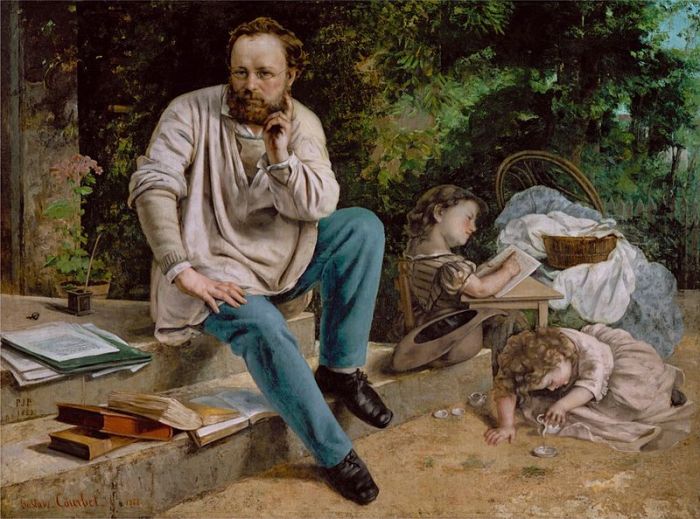 Proudhon con sus hijos